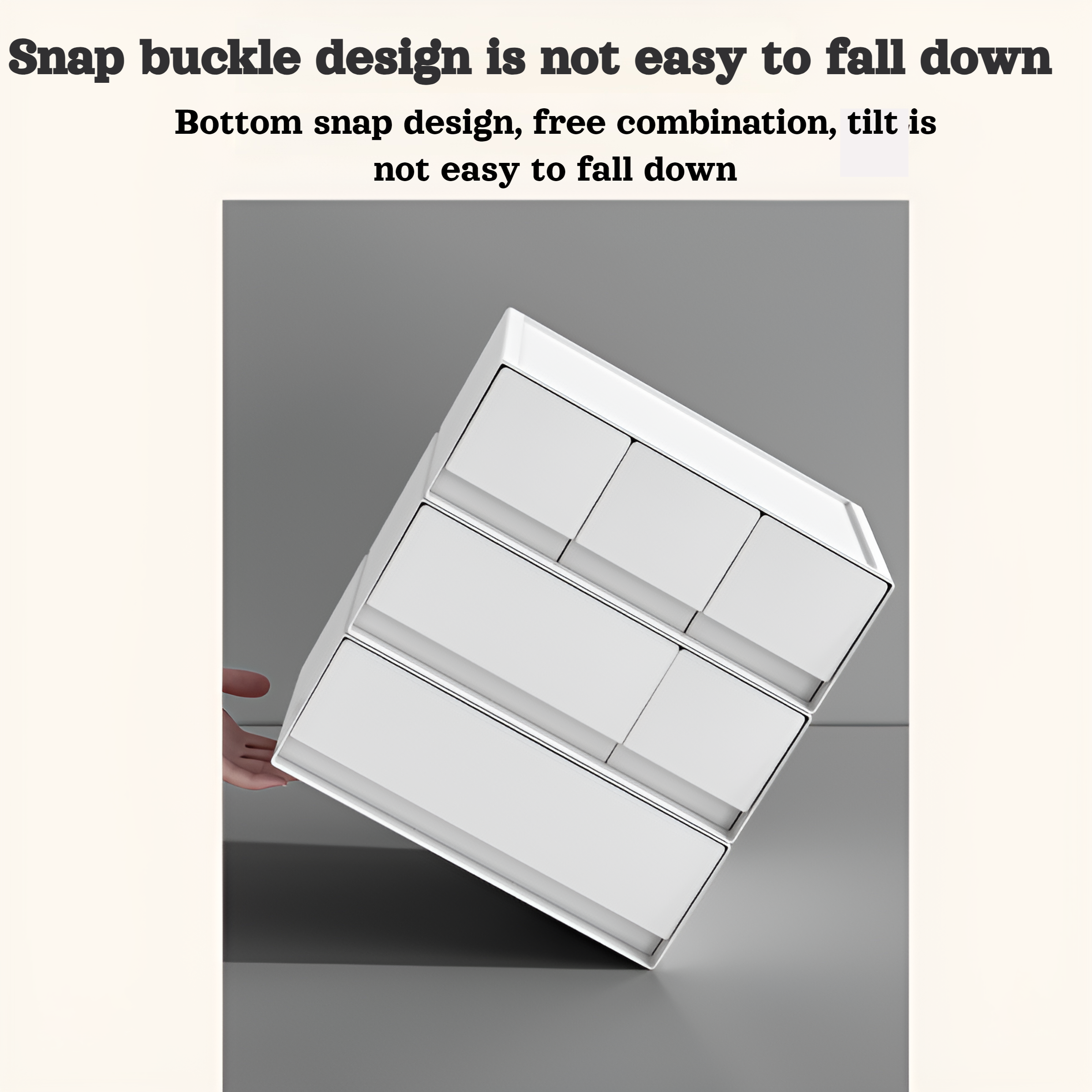 Stackable free combination storage box for office supplies